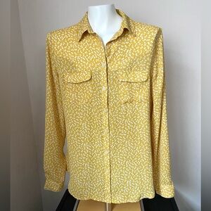 Ann Taylor LOFT Yellow Blouse Size Small